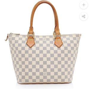 Louis Vuitton Damier Azur Saleya PM Tote.